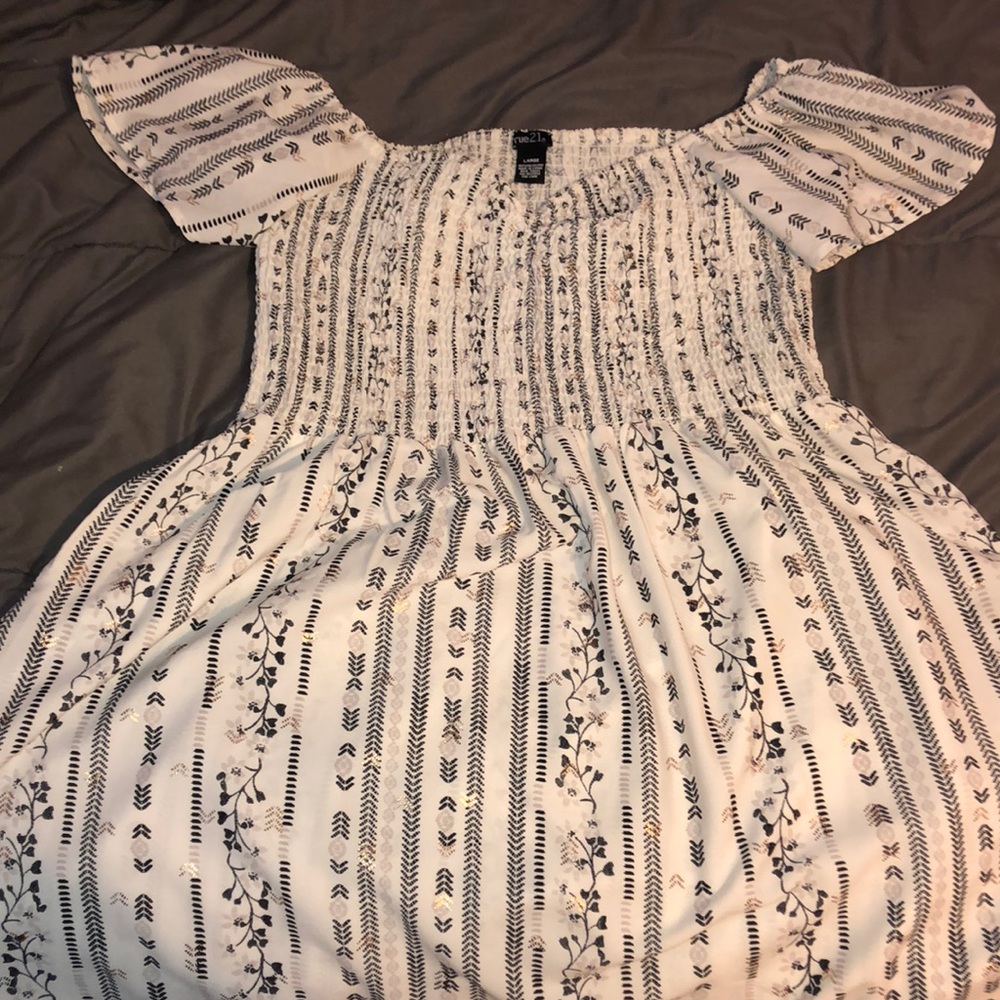 off shoulder dress!